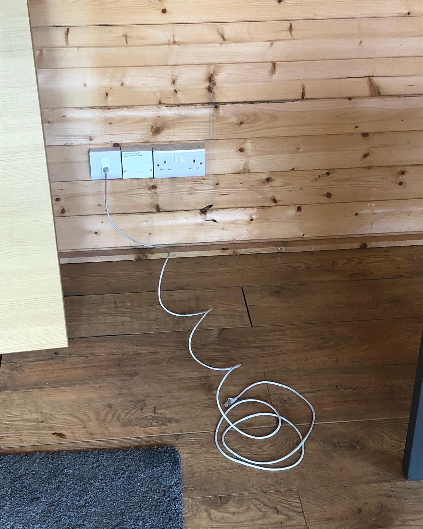 Cable Craig installation work in a home